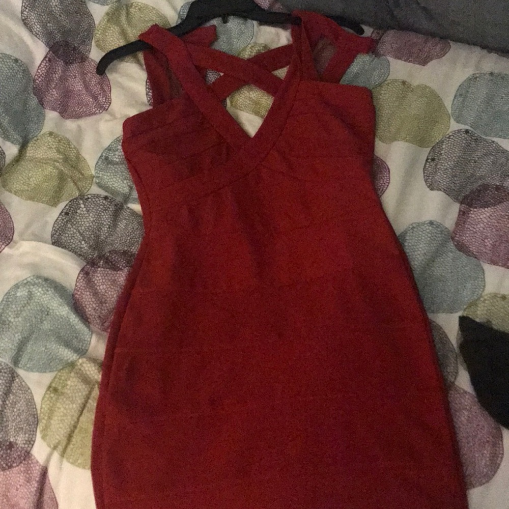 Red formal dress
